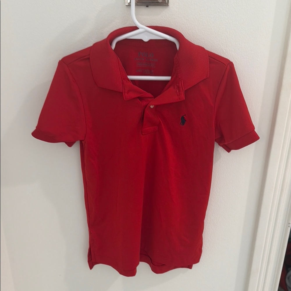 Ralph Lauren Red Boys' Performance Polo Shirt